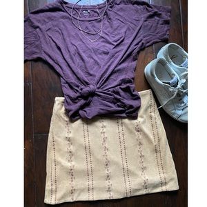 NWOT Suede Mini Skirt